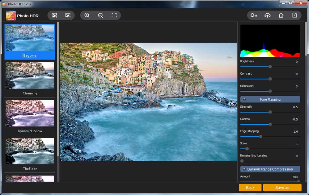 screenshot of photo hdr